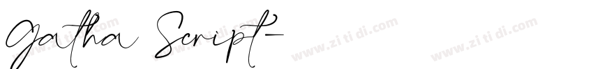 Gatha Script字体转换